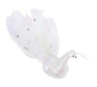 VANZACK Ornement Paon Artificiel Mousse Légère Décoration de Jardin et Intérieur Figurine Paon Simulée Compacte et Accessoire Décoratif Élégant