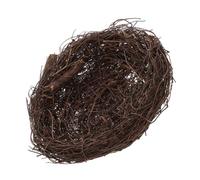 VANZACK Ornements de nid d'oiseau Tissé décoratif décorations Nid d'oiseau simulé matériel nid d'hirondelle Artificiel Accessoires de Cage à Oiseaux nichoir Artificiel Arbre de Vigne Café