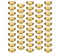 VANZACK Ornements Décoratifs en Cristal Doré 14 Mm, Lot de 100 Pièces, Petits Objets Décoratifs Uniques pour Bureau et Maison, Décoration Créative pour Scène et Présent de Noël