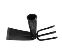 VANZACK Outil de Jardin Multifonction à Double Tête Houe et Râteau à Main pour Désherbage Plantation et Ameublissement du Sol Cultivateur Léger pour Entretien Extérieur