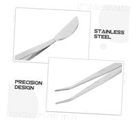 VANZACK Outil de Jardinage Bonsaï Acier Inoxydable Pince à Épiler et Spatule de Précision Multifonction pour Entretien Façonnage et Ameublissement Sol Accessoire Compact