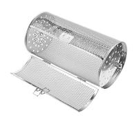 VANZACK Panier de Cuisson Acier Inoxydable pour Rôtir Noix et Légumes Cage Résistante à Usure avec Porte Mobile Panier Grillade Polyvalent pour Four et Barbecue