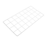 VANZACK Panneau Mural à Grille Métallique 40X20 CM en Fer Gris Clair Renforcé Support Mural Photo Décoratif DIY pour Salon Chambre Bureau Cadre Photo en Grille Multifonction pour