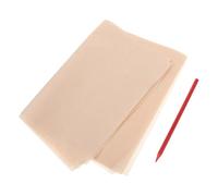 VANZACK Papier Transfert pour céramique 10 Feuilles Beige 14.5"x10.2" avec Crayon pour projets de pâte polymère et Artisanat