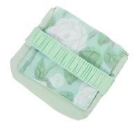 VANZACK Paquet de Serviette Hygiénique Pochette Menstruelle Décorative en Tissu Blanc, Rangement Multi-Usage, Accès Facile, Protection Confidentialité, pour Femmes, Compact