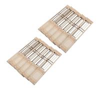 VANZACK Paravent Miniature en Bois Ajouré pour Maison de Poupée Lot de 20 Pièces Style Chinois Rétro Décoration Miniature pour Maquettes et Accessoires de Mini-Maisons