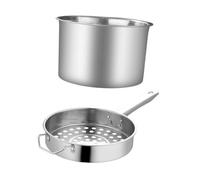 VANZACK Passoire Maison Acier Inoxydable Écumoire Pratique pour Nouilles et Cuisson Accessoire Cuisine Résistant et Facile à Nettoyer Poignée Confortable pour Bouillons et Friture