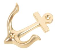 VANZACK Patère Murale Vintage en Métal Cuivre Brossé Crochet Ancre Décoratif Rustique Support Mural Robuste pour Manteaux et Clés Crochets Suspendre D’Entrée Style Industriel