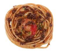 VANZACK Pâtes Artificielles Réalistes Simulation pour Accessoires de Cuisine et Décoration de Restaurant Modèle de Spaghetti pour Jouets et Présentations Dollhouses