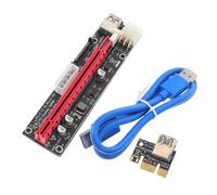 VANZACK Pci-e Riser Card to Cable Extension with Power Cord and LED Indicator pour Connectivité Rapide et Stabilité Améliorée des Cartes Graphiques Pcie