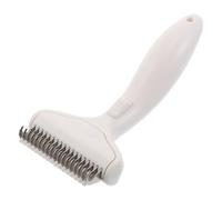 VANZACK Peigne Démêloir pour Chien et Chat Acier Inoxydable avec Poignée Ergonomique Brosse de Toilettage Robuste pour Éliminer Poils Morts et Sous-poil Outil Confortable pour Animaux