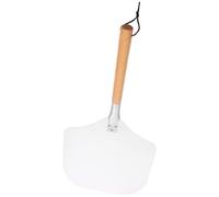 VANZACK Pelle à Pizza avec Manche Bois Amovible Anti-brûlure Spatule Aluminium Légère pour Transfert Cuisson Pâtisserie Familiale