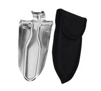 VANZACK Pelle extérieure Pelle d'ingénieur Pliante Mini- de Camping Pliante Pelle à la Main truelle de randonnée Pelle de Toilette Acier Inoxydable Silver