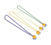 VANZACK Pendentif De Cou Bouddhiste En Perles De Verre Multicolore 4 Pièces, Collier Amulette Bouddhiste, Accessoire Spirituel, Protection Et Bénédiction, Usage Quotidien