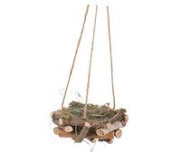VANZACK Pendentif Nid D'oiseau Tissé De Paille Nid Nids Pendaison Large Oiseau Petit Décoration Ornements Extérieurs Balançoires Nichoir Décoratif Unique Faux Nids d'oiseaux Foins