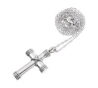 VANZACK Pendentif Urne Croix Inoxydable pour Cendres Commémoratif Élégant pour Animaux et Êtres Souvenir Durable Porter