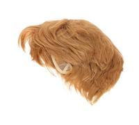 VANZACK Perruque Courte Dorée pour Homme Cheveux Synthétiques Confortables Accessoire Costume Amusant pour Halloween et Fêtes