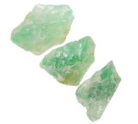 VANZACK Pierre Décorative en Cristal Naturel Fluorite Verte 2-5 CM 100 G Sachet Pierres Décoratives pour Bureau et Maison Ensemble de Cristaux pour Aromathérapie et Décoration Intérieure