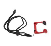 VANZACK Pince-Nez de Natation Alliage Aluminium Rouge Anti-dérapant pour Plongée Protection Confortable et Sécurisée pour Garçon Fille et Adultes