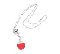 VANZACK Pingpong Racket Pendant Necklace Table Tennis Fan Jewelry Lightweight Sports Charm For Daily Wear And Social Interaction