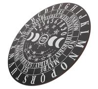 VANZACK Planche Bois pour Pendule Divinatoire Gravure Artistique Surface Lisse Légère et Décorative Débutants et Méditation Noir
