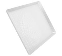VANZACK Plaque à Pizza Carrée Alliage Aluminium Antiadhésive pour Cuisson Au Four Plateau Crisper Polyvalent pour Maison et Cuisine Professionnelle