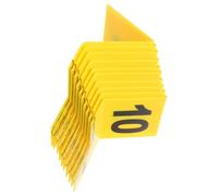 VANZACK Plaque D'identification des Preuves en Plastique Jaune