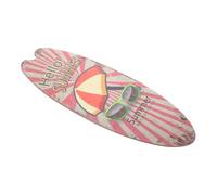 VANZACK Plaque Murale Planche De Surf Décoration Bois Été Plage, Panneau Art Mural Extérieur, Décor Surf Vintage pour Maison Et Fête, Style Rétro, 30 Cm