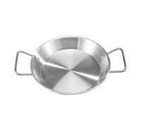 VANZACK Plateau à Apéritif en Acier Inoxydable 20 CM avec Double Poignée Plateau de Service Décoratif Multifonction pour Fruits Secs Plat à Salade et Réception Vaisselle Cuisine