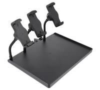 VANZACK Plateau à Clipser pour Pied de Microphone Support à Pince Multi-téléphones, Pupitre 24x17,5 Cm, Étagère Utilitaire pour Diffusion en Direct et Studio, Compatible Trépied