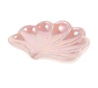 VANZACK Plateau de Rangement Coquille Porte- en Barre pour la Porte- de Toilette Assiette à Bijoux décorative égouttoir à Porte céramique Rose