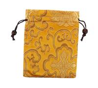 VANZACK Pochette Brocart de Soie Chinoise pour Bijoux et Bols Chantants Sac à Cordon Polyvalent pour Accessoires Design Traditionnel Élégant Rangement Pratique