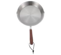 VANZACK Poêle Inox Mini Antiadhésive sans Revêtement Poêle à Œufs Polyvalente Légère et Résistante pour Cuisson Maison et Barbecue Extérieur