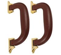 VANZACK Poignée de Rechange en Plastique Marron pour Boîte à Outils et Bagage, Lot de 2 Set de Set de Anses Robustes Ergonomiques, Accessoires de Valise Pratiques pour Remplacement