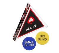 VANZACK Poker Dealer Button Set Double Sided Chips Card Protector with Counting Tokens for Poker and Blackjack Game Night