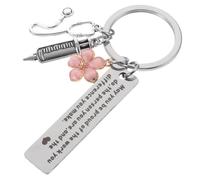 VANZACK Porte Clés Acier Inoxydable Durable Pendentif Décoratif pour Sac à Dos Parfait pour Infirmières et Étudiants Médecine pour Fête des Infirmières