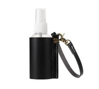 VANZACK Porte-clés Bouteilles Rechargeables de 60ml en Cuir Pu et Pet, Portable pour Voyage et Usage Quotidien, Set de 1 Support Pratique