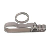 VANZACK Porte-Clés Clip Ceinture en Titane Petit Format Anneau 22 MM Détachable Mousqueton Extérieur Robuste pour Loisirs Plein Air Accessoire Léger et Résistant pour Clés