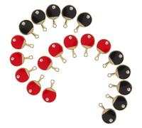 VANZACK Porte-clés en Alliage de Zinc Mini Raquette de Tennis de Table 20 Pièces Design Précis et Compact pour Accessoires de Bijoux et Usage Quotidien