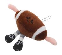 VANZACK Porte-clés en Peluche Rugby Dessin Animé avec Mains et Pieds, Breloque Ballon de Sport Doux et Léger, Accessoire Décoratif pour Fête Thème du Football, Présent Sportif Homme,