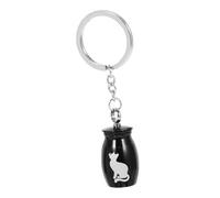 VANZACK Porte Clés Urne pour Cendres Animaux Acier Inoxydable Petit Contenant avec Anneau Urne Funéraire Personnalisée pour Souvenir de Chien et Chat
