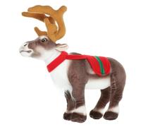 VANZACK Poupée D'élan De Noël Renne De Noël Renne en Peluche Figure De Cerf Animal en Peluche De Cerf Décorer Veille Farci Peluches Coton PP