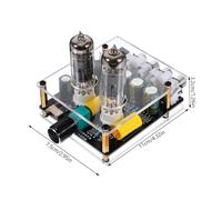 VANZACK Préamplificateur à Tubes Stéréo Haute Fidélité pour Platine Vinyle Amplificateur Audio DIY Préampli Phono pour Système Home Cinéma et Hi-FI