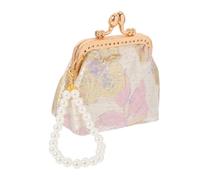 VANZACK Purs À Main De Monnaie en Brocart Chinois Bagure d'embrayage Floral De Tissu Traditionnel en Tissu Traditionnel pour Les Voyages Et Usage Quotidien