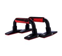 VANZACK Push-up Frame Barres Caoutchouc Antidérapantes avec Base EVA pour Exercices Musculation Poitrine Abdomen de Rouge et Noir Outil Entraînement Fitness à Domicile et Salle