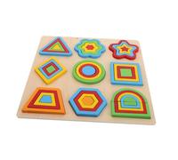 VANZACK Puzzle Bois Montessori pour Garçon Fille Éducatif pour Reconnaissance des Formes des Couleurs et Développement Moteur Fin Cadeau pour Tout-Petits Garçons et Filles