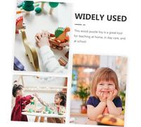 VANZACK Puzzle Éducatif Arabe Bois pour Garçon Fille Montessori Précoce pour Éveil Apprentissage Alphabet Arabe et Coordination Main-œil for Adapté Garçons Filles Ans