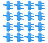 VANZACK Raccord de Pompe à Oxygène pour Aquarium 20pcs Répartiteur d'air à 4 Sorties Bleu Plastique Distribution D'oxygène Installation Facile pour Aquarium
