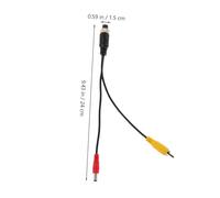 VANZACK Rallonge Câble Caméra Recul avec Adaptateur Aviation Femelle et Connecteur DC Installation Facile pour Système de Caméra de Recul et Navigation Automobile Câble Vidéo Polyvalent