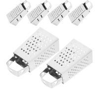 VANZACK Râpe à Fromage Inox 6pcs 4 Faces pour Pomme de Terre et Citron, Anti-dérapante, Fine Râpe pour Usage Domestique et Professionnel